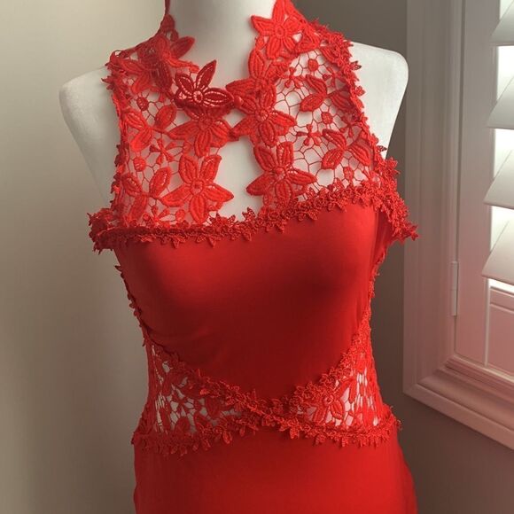 NWT GlorySunshine Sheath Sexy Lace Backless Mermaid Flare Dress - Picture 7 of 14